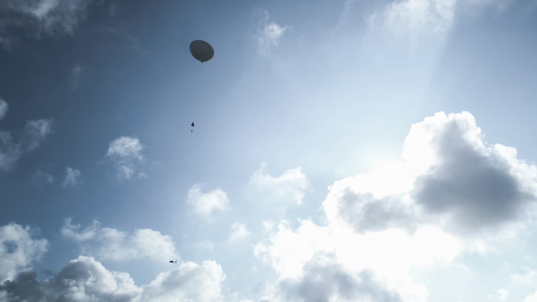 Drone Shot above the clouds